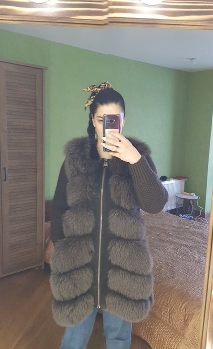 Жилетка шуба з песця
