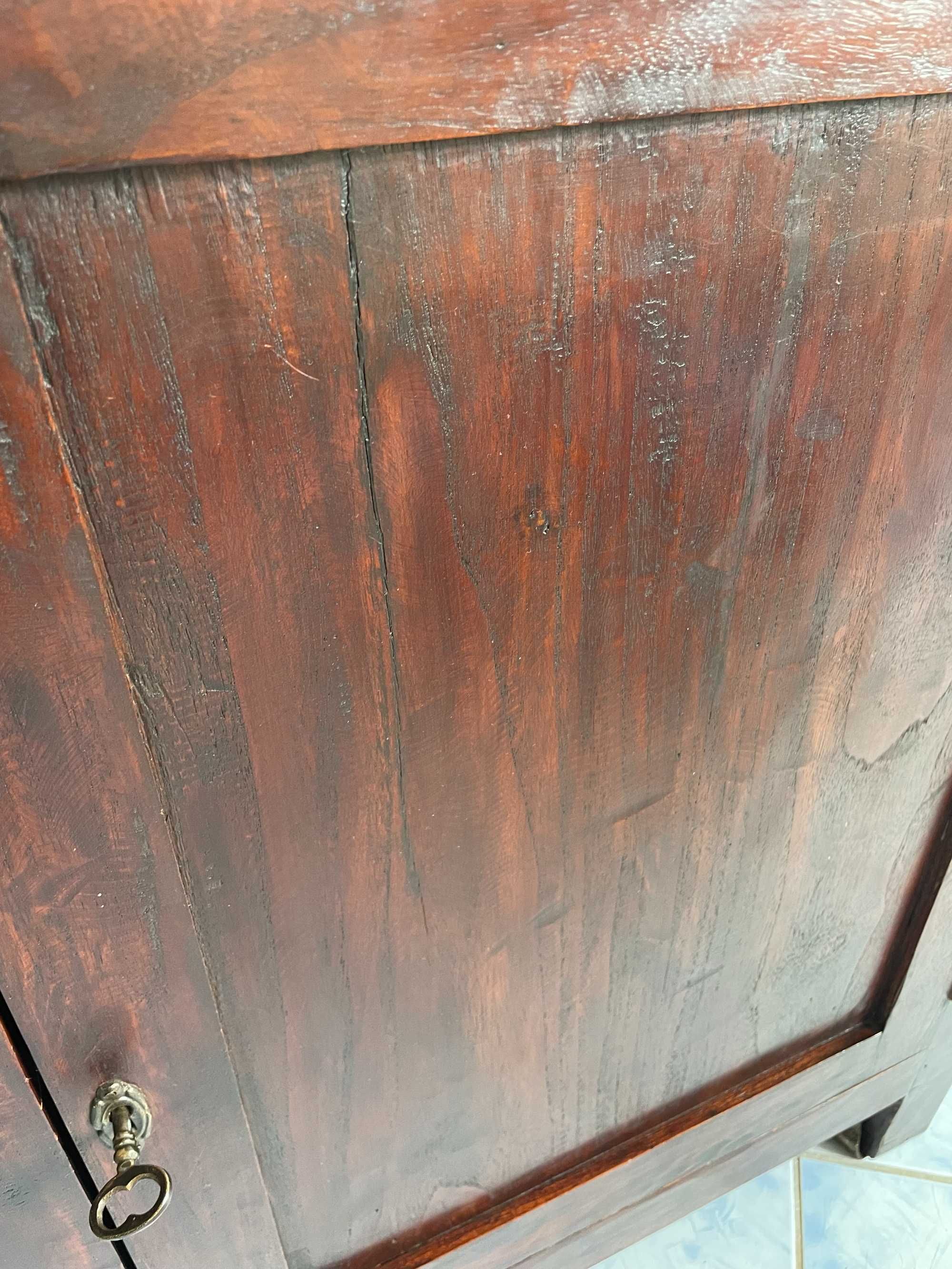 Komoda drewniana kolonialna egzotyczna vintage rustykalna prosta