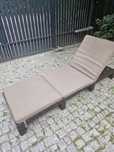 Regulowany leżak technoratanowy katering sunlounger