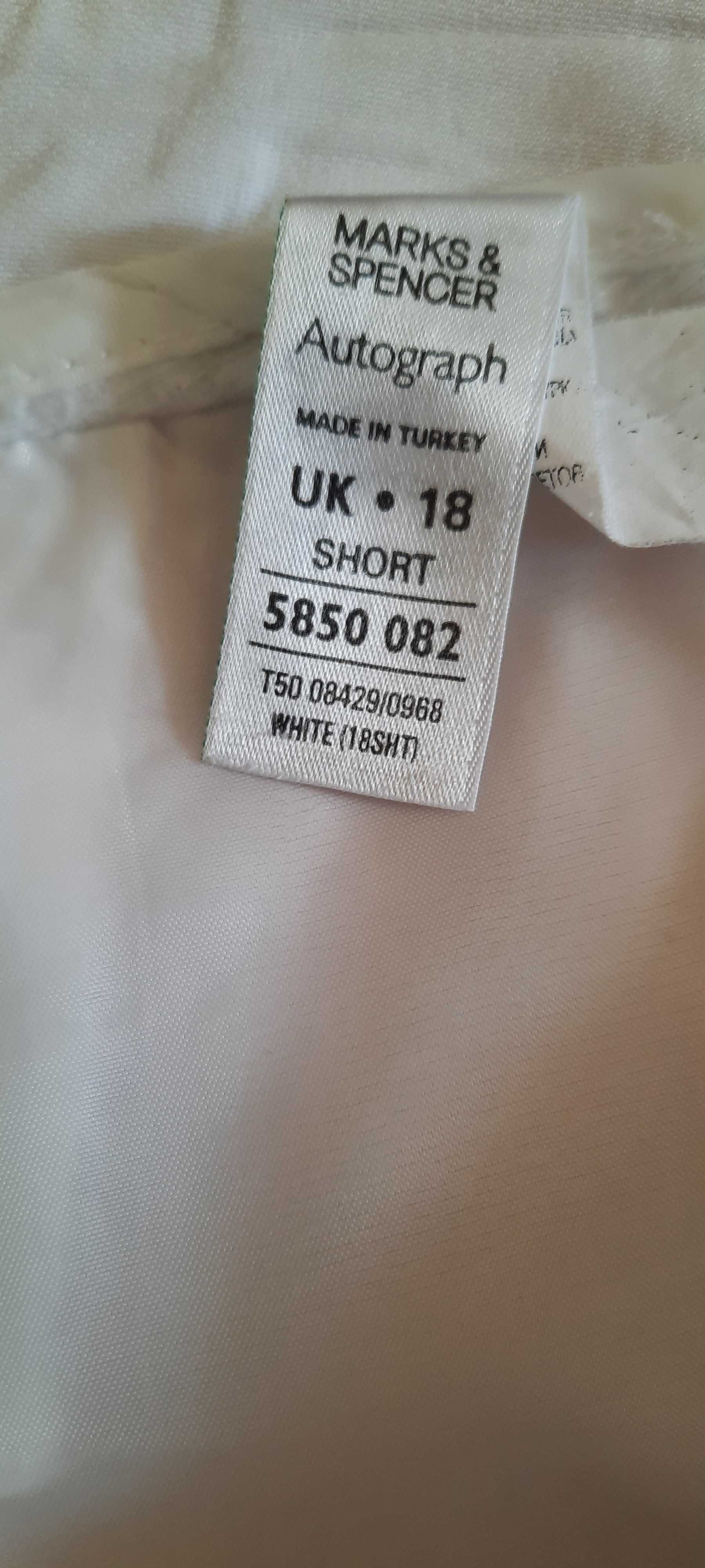 Spodnie lniane Marks&Spencer rozmiar 46 (UK 18 short) - używane