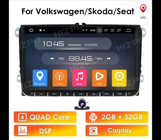 Auto rádio Android vw/seat/Skoda