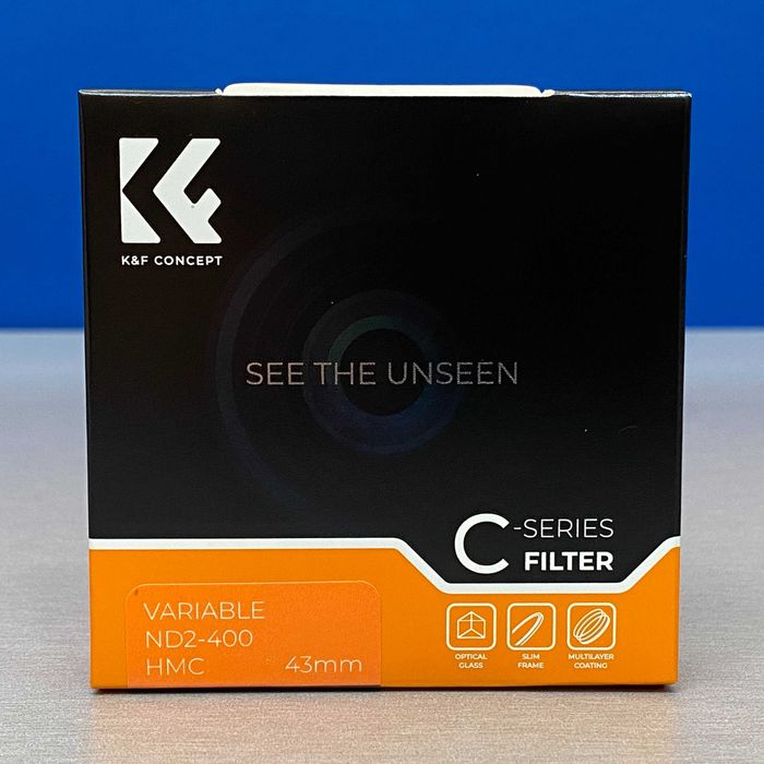 K&F Concept C-Series ND2-400 (Filtro ND Variável) - 43mm - SELADO