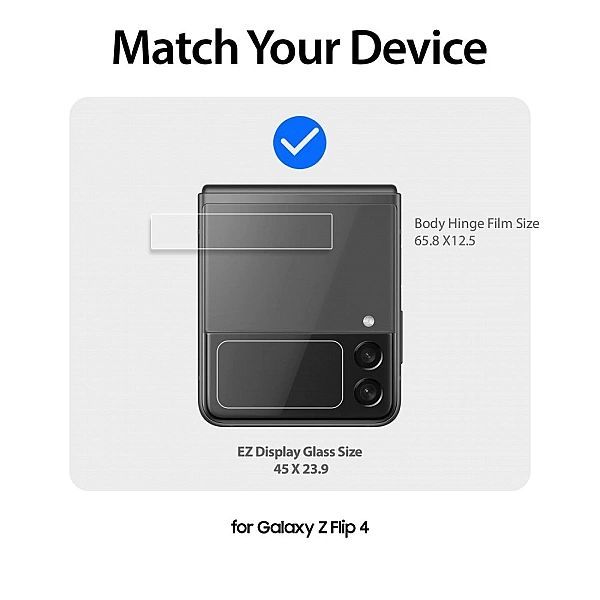 Zestaw Szkło + Folia do Samsung Galaxy Z Flip4 Whitestone
