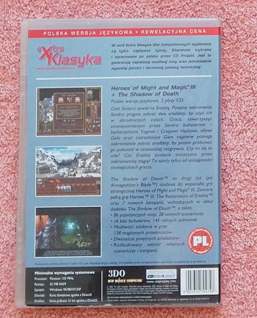 Heroes 3 The Shadow of Death plus Soundtrack PL PC
