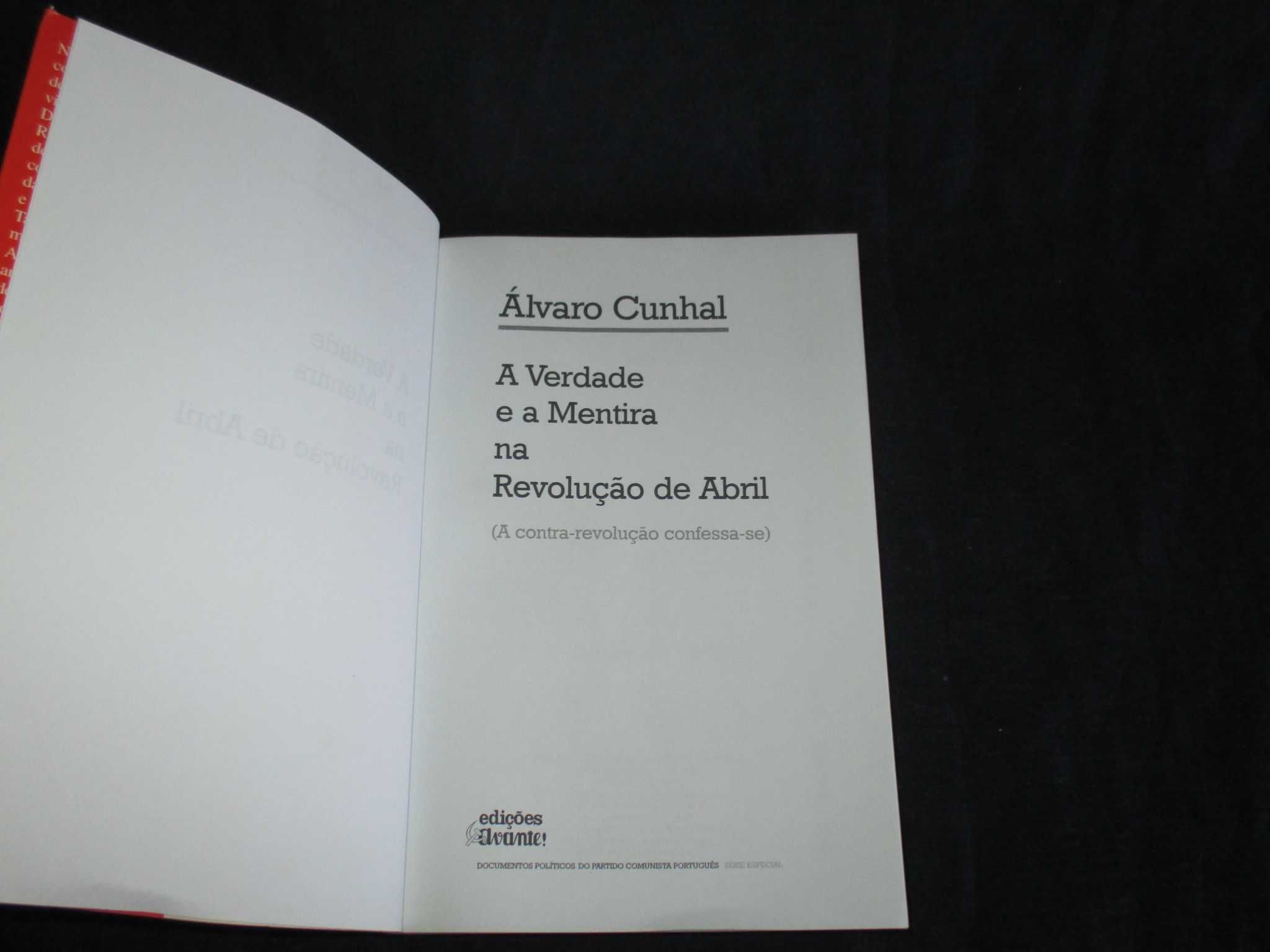 Livro A Verdade e a Mentira na Revolução de Abril Álvaro Cunhal