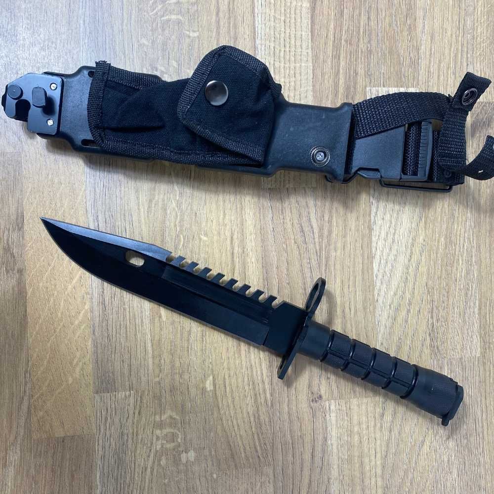 NÓŻ taktyczny WOJSKOWY survivalowy BAGNET z kaburą REPLIKA M9