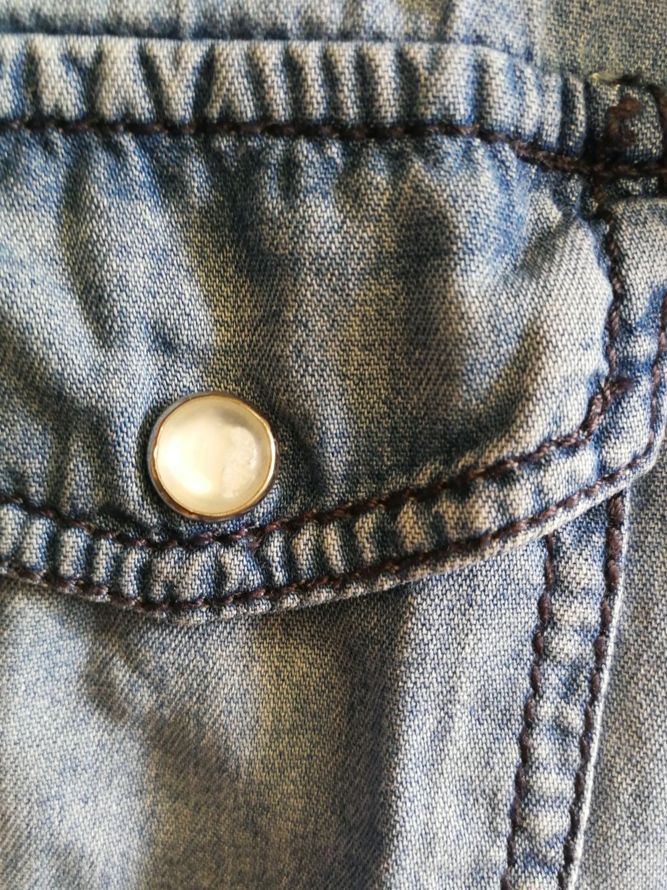 Stradivarius koszula S jeansowa kolor jeans