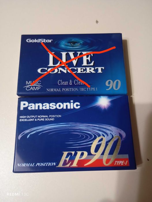 Аудиокассеты новые, Panasonic ep90