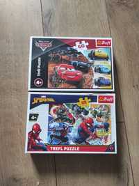 Puzzle auta Spiderman