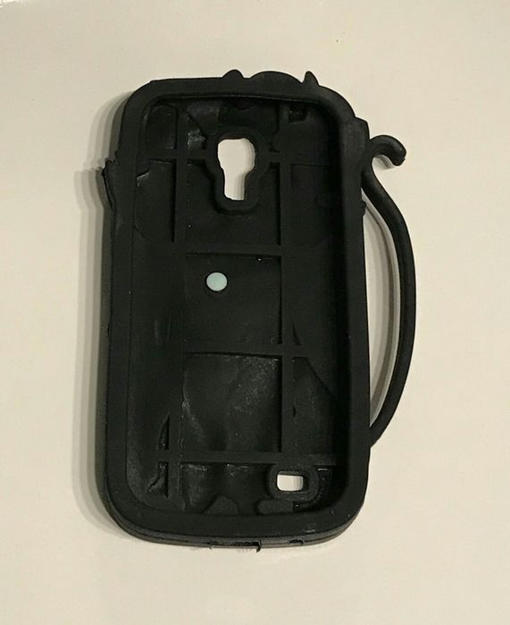 Gumowe Etui 3D Case Kotek Czarny Samsungi 13x6,8cm Obudowa Do Telefonu