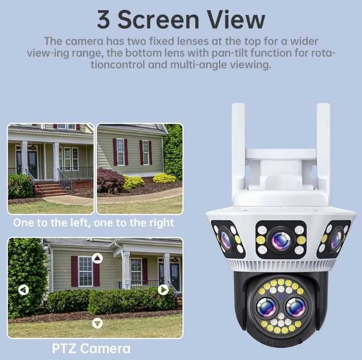 Najnowsza Zewnętrzna kamera 8K IP WiFi/CCTV 10xZoom/Śledzenie celu