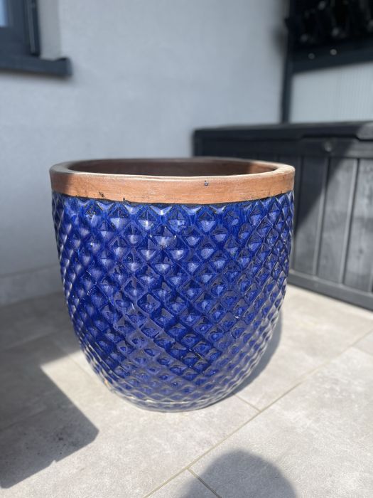 Donica ceramiczna szkliwiona duża Flora Point 50/50cm