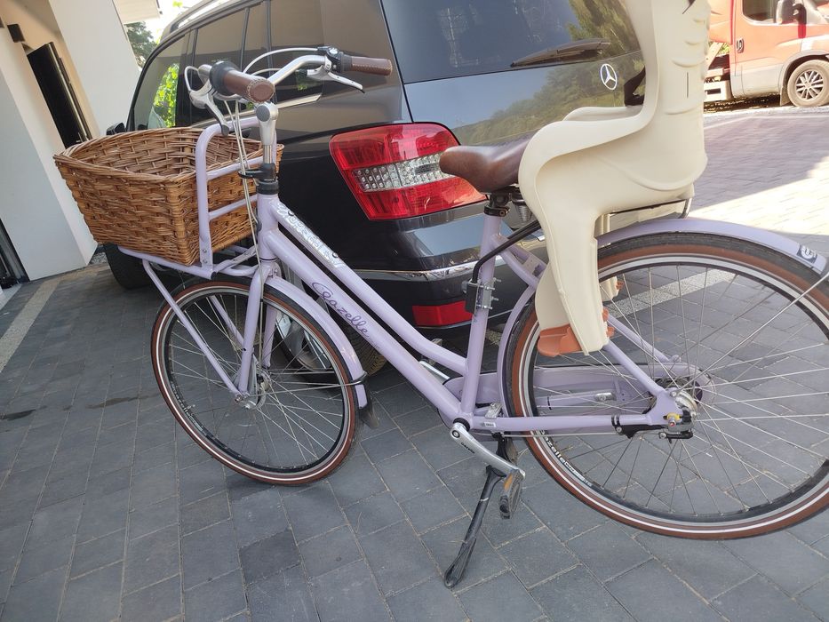 rower gazelle miss grace z fotelikiem dla dziecka