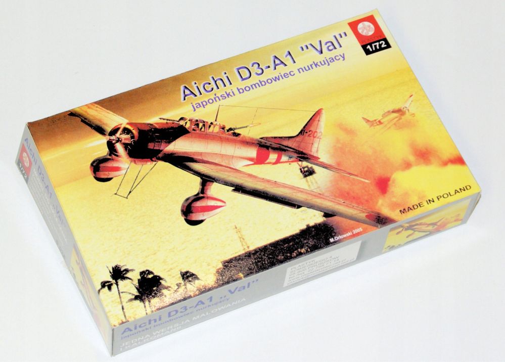 Model do sklejania 1:72 PLASTYK S028 samolot AICHI D3 A1 VAL