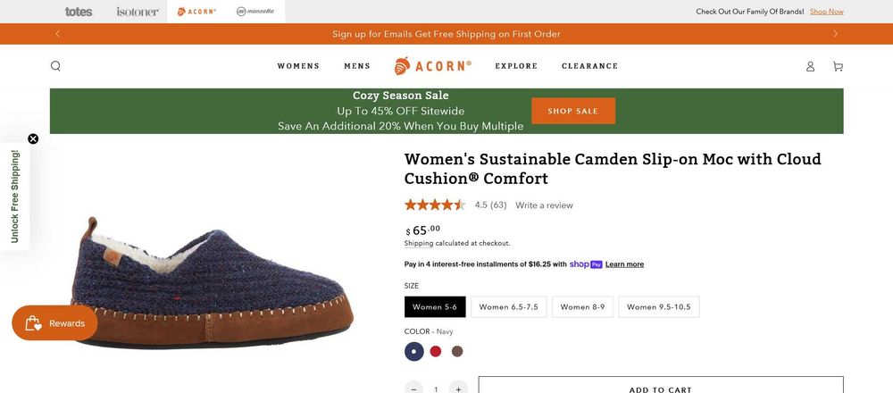 Жіночі капці ACORN