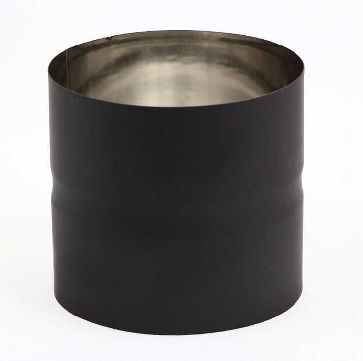 União inox antracite D150  para chaminé