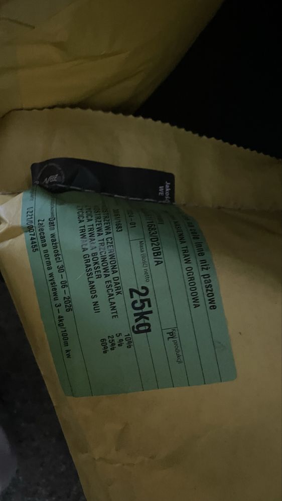 Trawa KALNAS nasiona na trawniki/ trawa nasiona/ mieszanki trawy TANIO