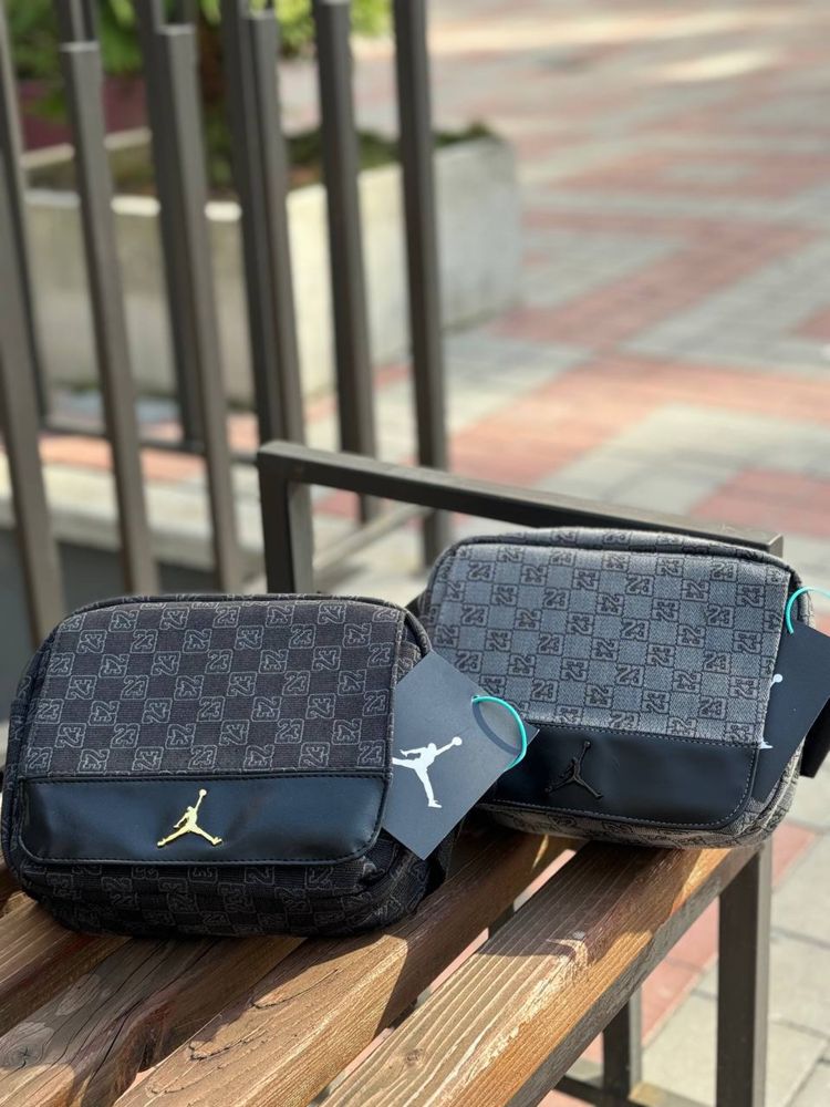 Сумка месенджер Air Jordan Monogram джордон монограмна через плече