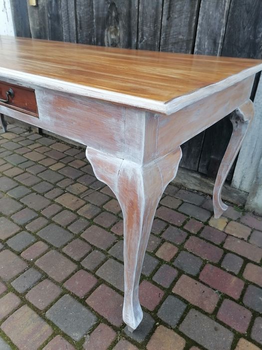 Stół z szufladami indonezyjski shabby chic