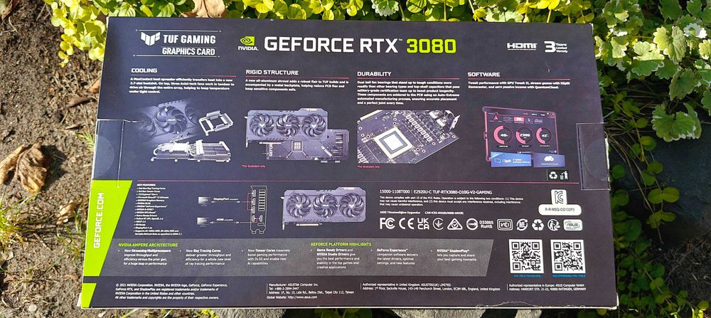 GeForce RTX 3080 OC 10GB Asus TUF