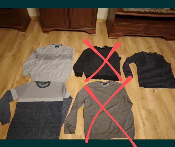 Swetry i bluzka długi rękaw męskie