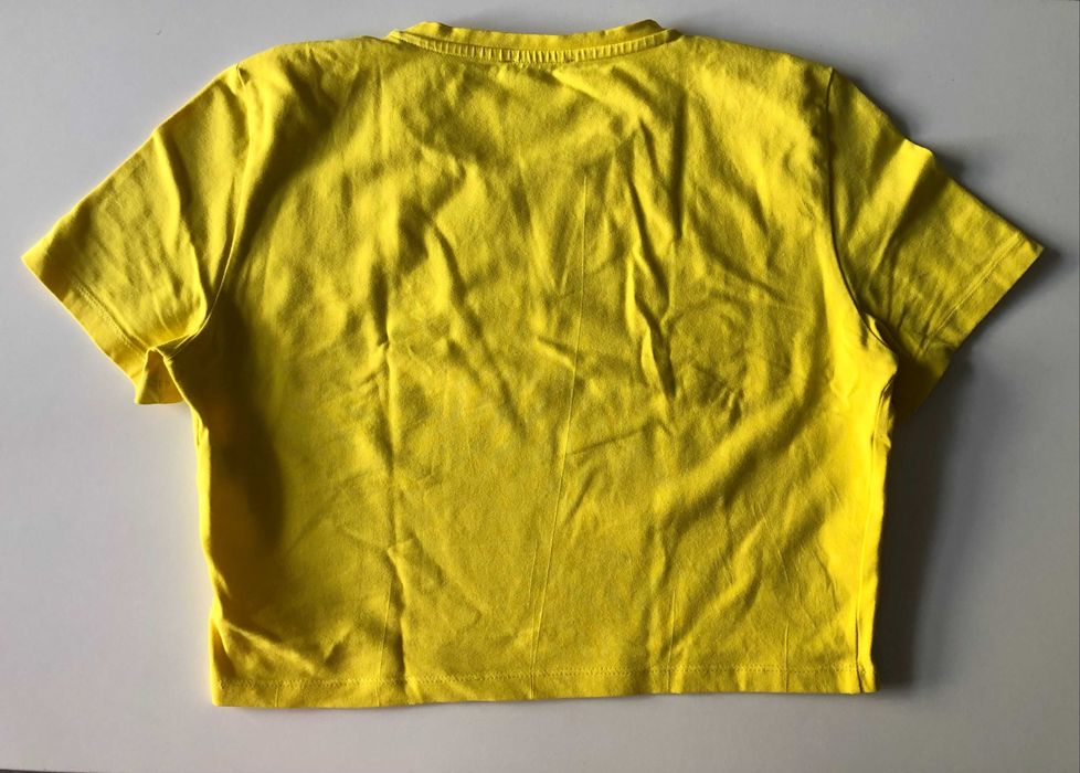Zara r. XL żółta koszulka, TOP, T-shirt