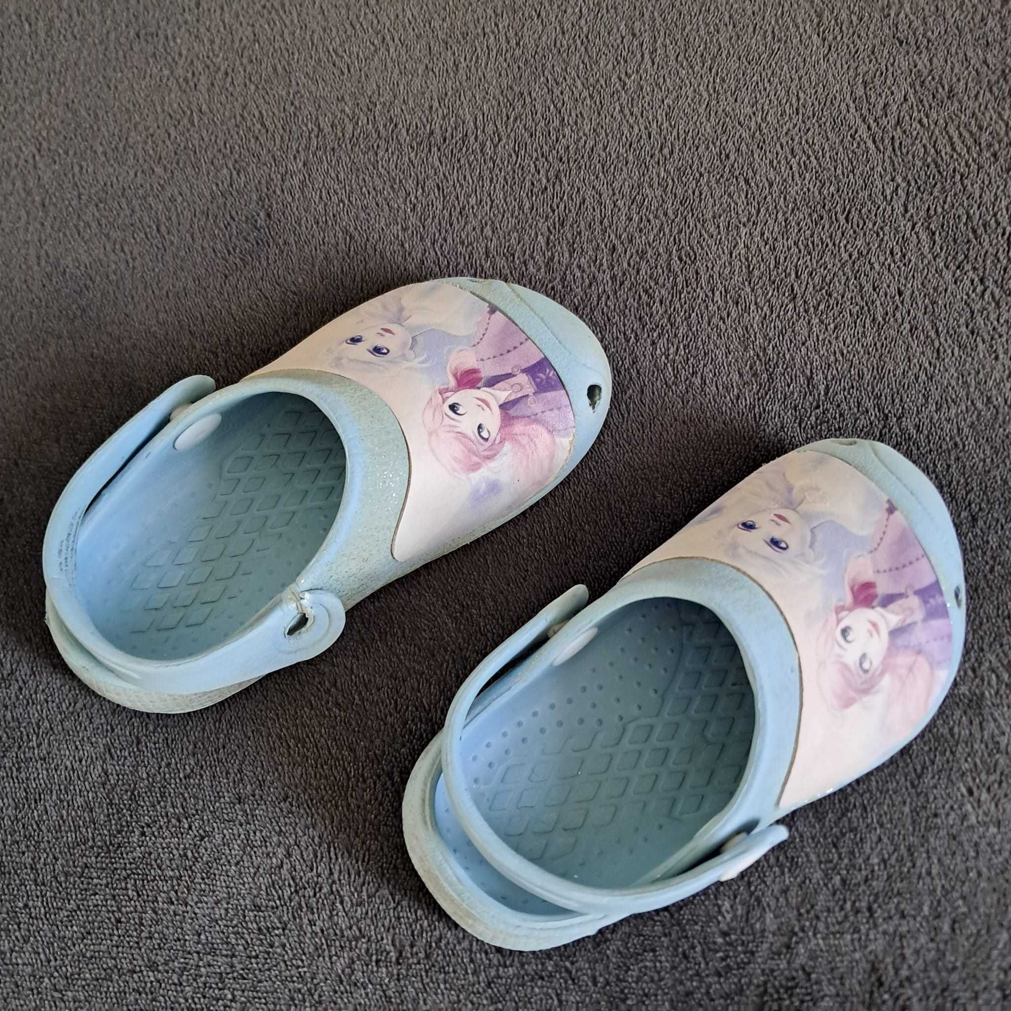 Crocsy Frozen Kraina Lodu z nowymi zimowymi wkladkami, rozmiar 26