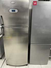 Холодильник Whirlpool 2-х камерний б/у, сірий