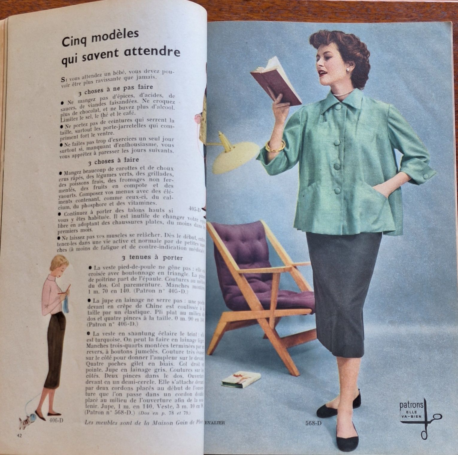 Revistas francesas "Cahiers de elle" anos 50