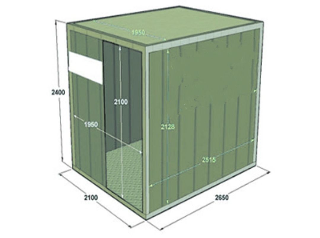 Продам морской контейнер 5 фут р.2,1х2,4х2,65м