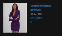 Vestido Brilhantes Bsk Novo