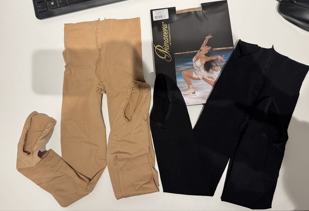 Collants patinagem com proteccão botas