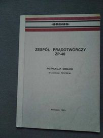 instrukcja obsługi Ursus ZP-40 oryginalne 1995 + GRATIS