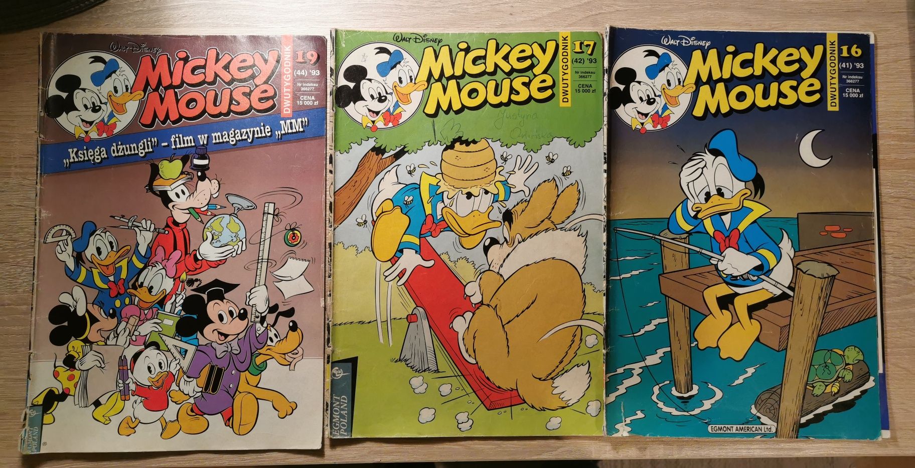 Komiksy Mickey Mouse rok 1993