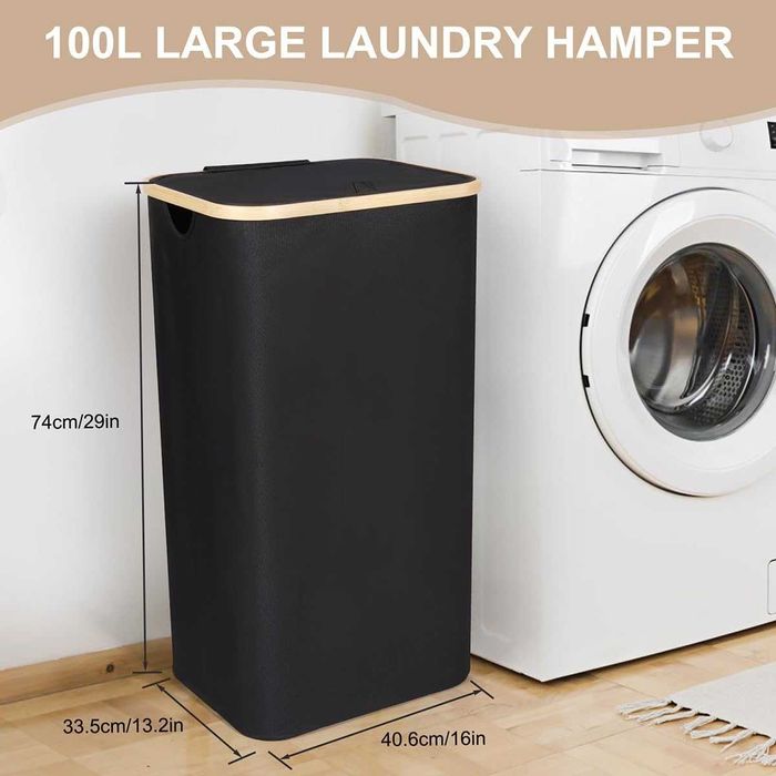 Nowy kosz na pranie / łazienkowy / koszyk / organizer / 100L / A3223!