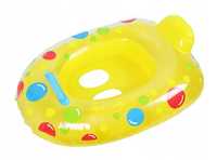 Dmuchane koło z siedziskiem ponton do pływania dla dzieci żółte NOWE