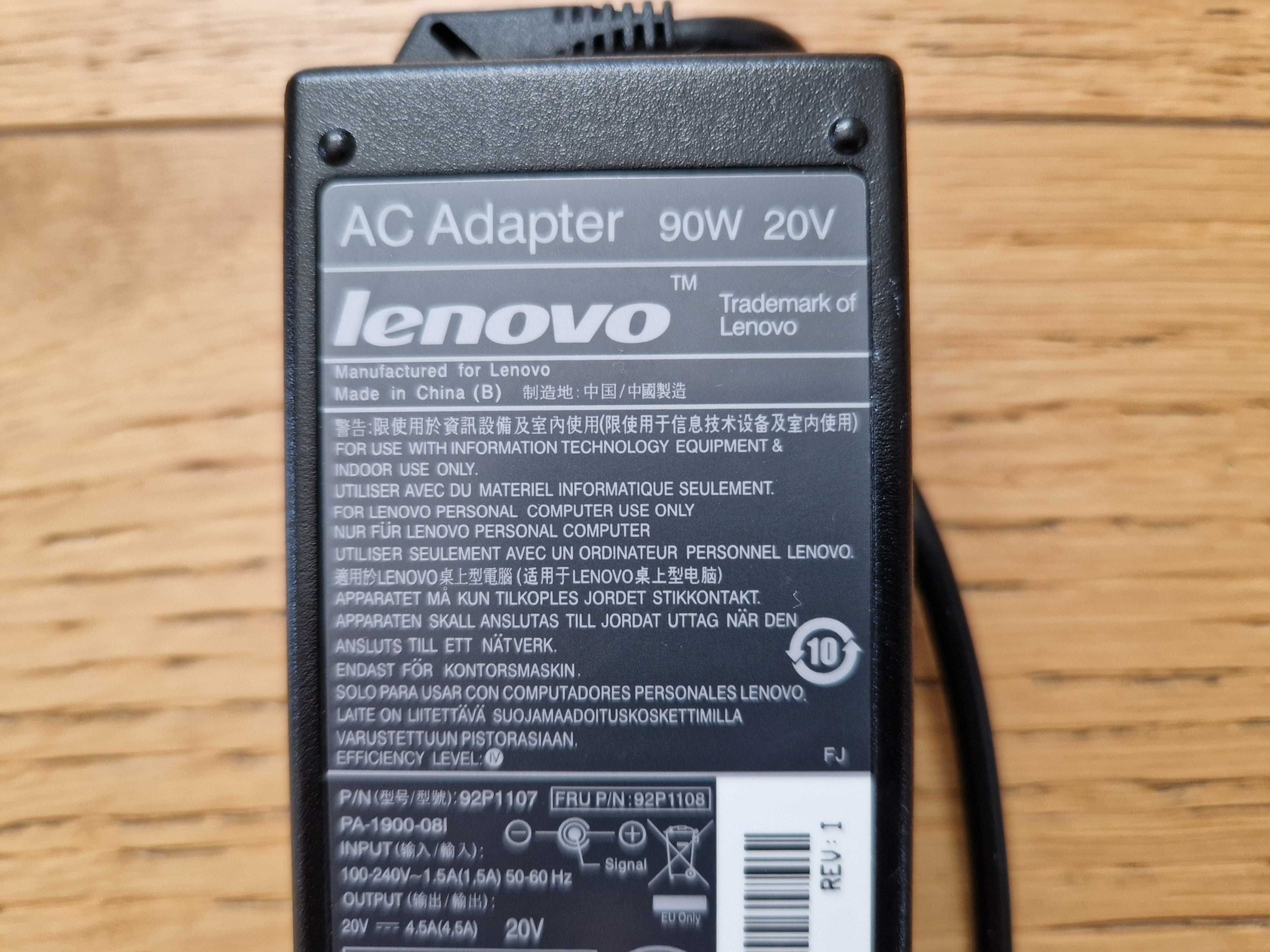 Ładowarka do laptopa Lenovo 90W