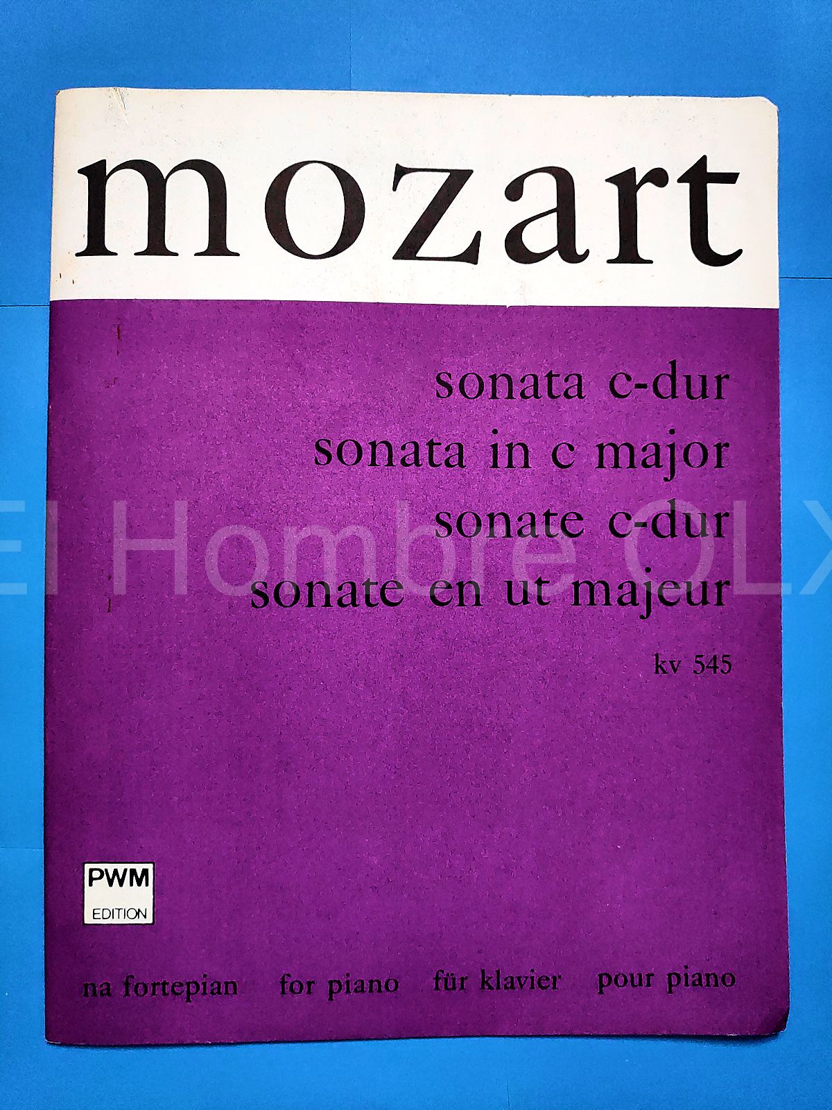 Mozart - Sonata C-Dur KV 545 NUTY na fortepian wydawn. PWM