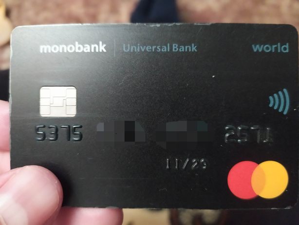 Знайшов картку Монобанку