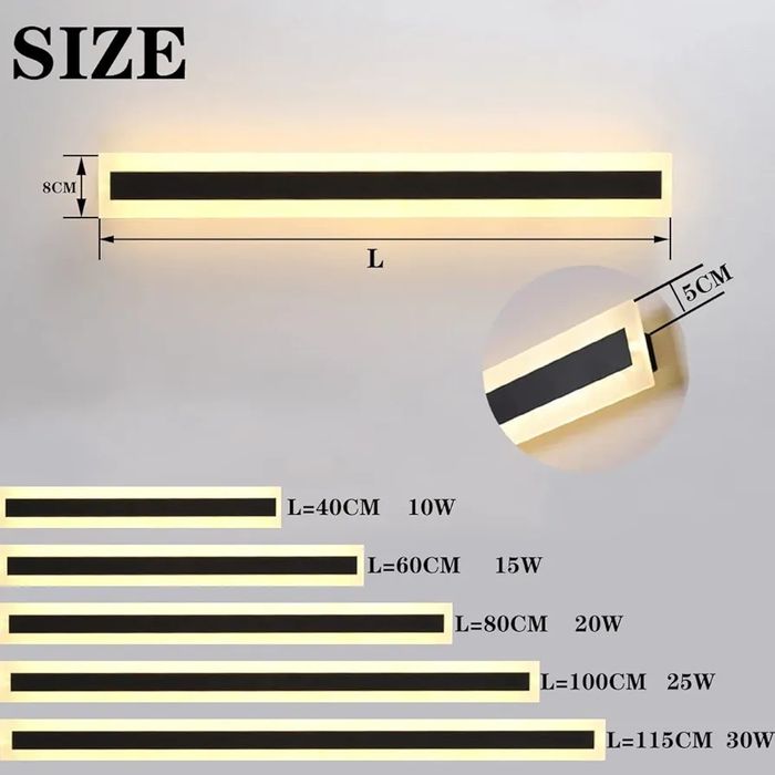Lampa ścienna LED zewnetrzna 24W IP65 ciepła biel O133