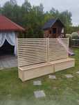 Pergola z donicą drewniana!