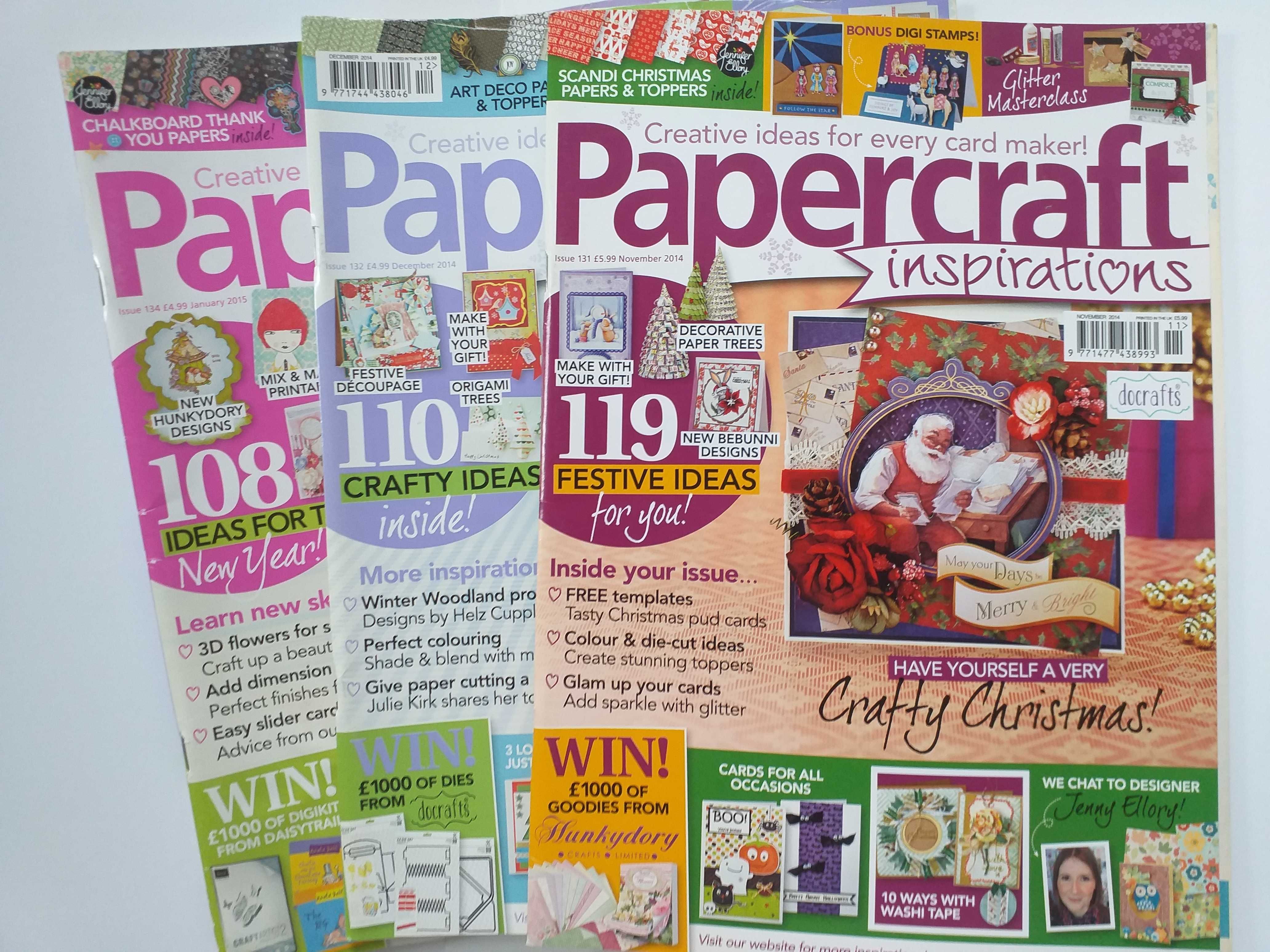 Papercraft inspirations - wzory kartek, 13 czasopism dla kreatywnych