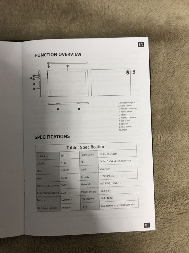 Планшет Smart Life MB1001