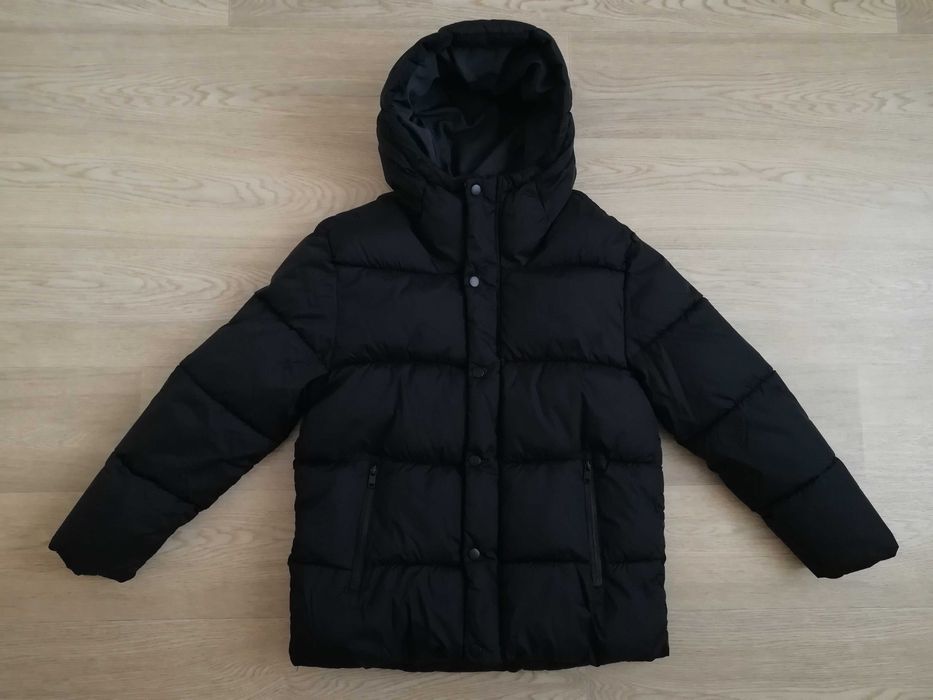 Куртка зимова чорна стильна Zara 152 см 11 - 12 років