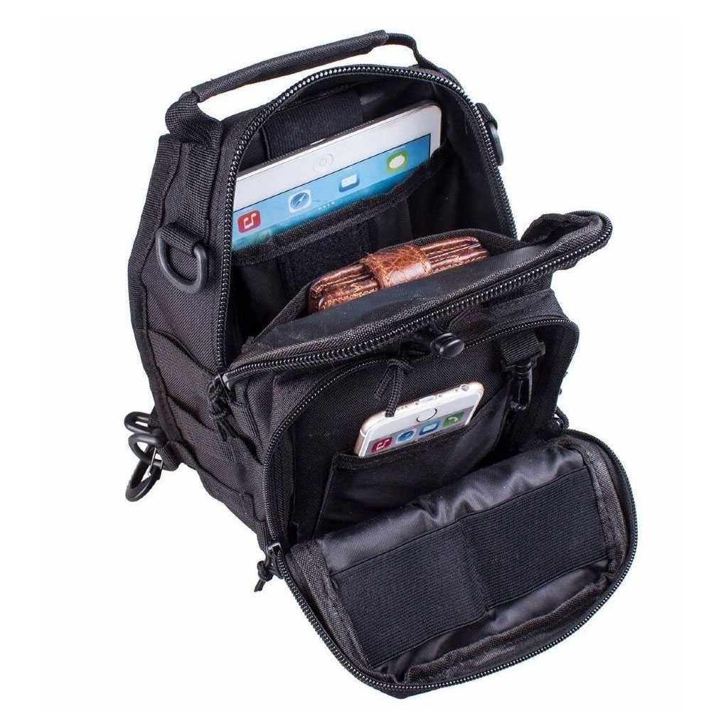 Тактическая сумка слинг, укреплённая мужская. рюкзак тактический 54857