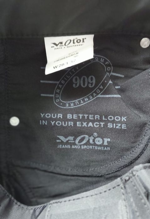 Spodnie, softshell, na wzór motocyklowych-Motor jeans