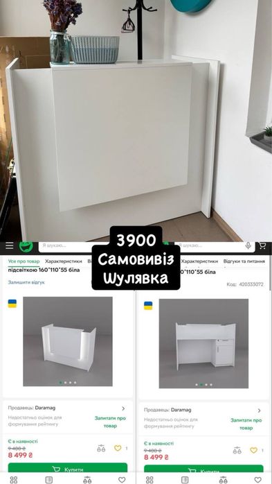 Меблі для салону краси