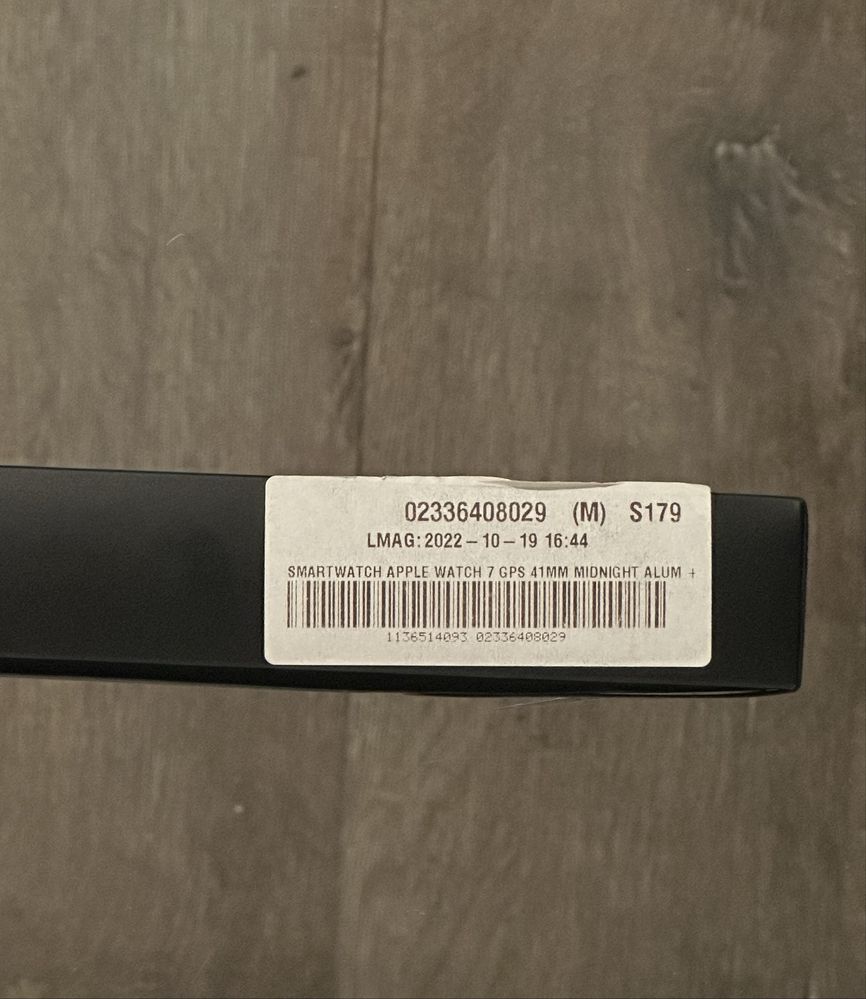 Apple Watch Nike Series 7 41mm GPS czarny
