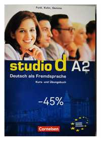 -45% Podręcznik+ćw+płyta CD  Studio d: A2