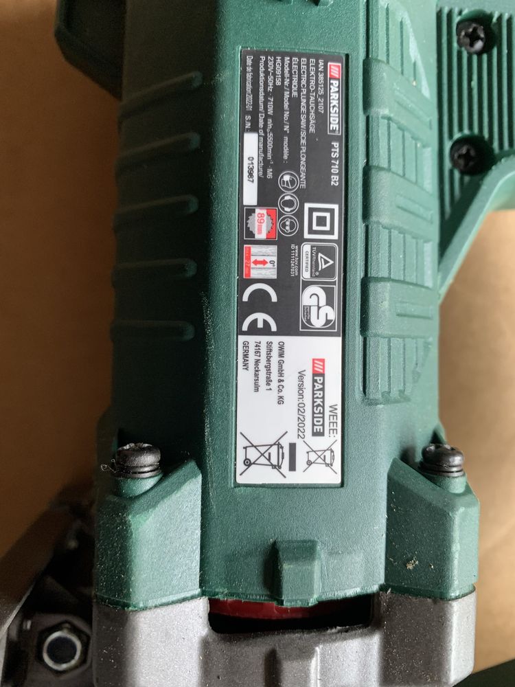PARKSIDE® Elektryczna piła wgłębna PTS 710 B2, 710 W